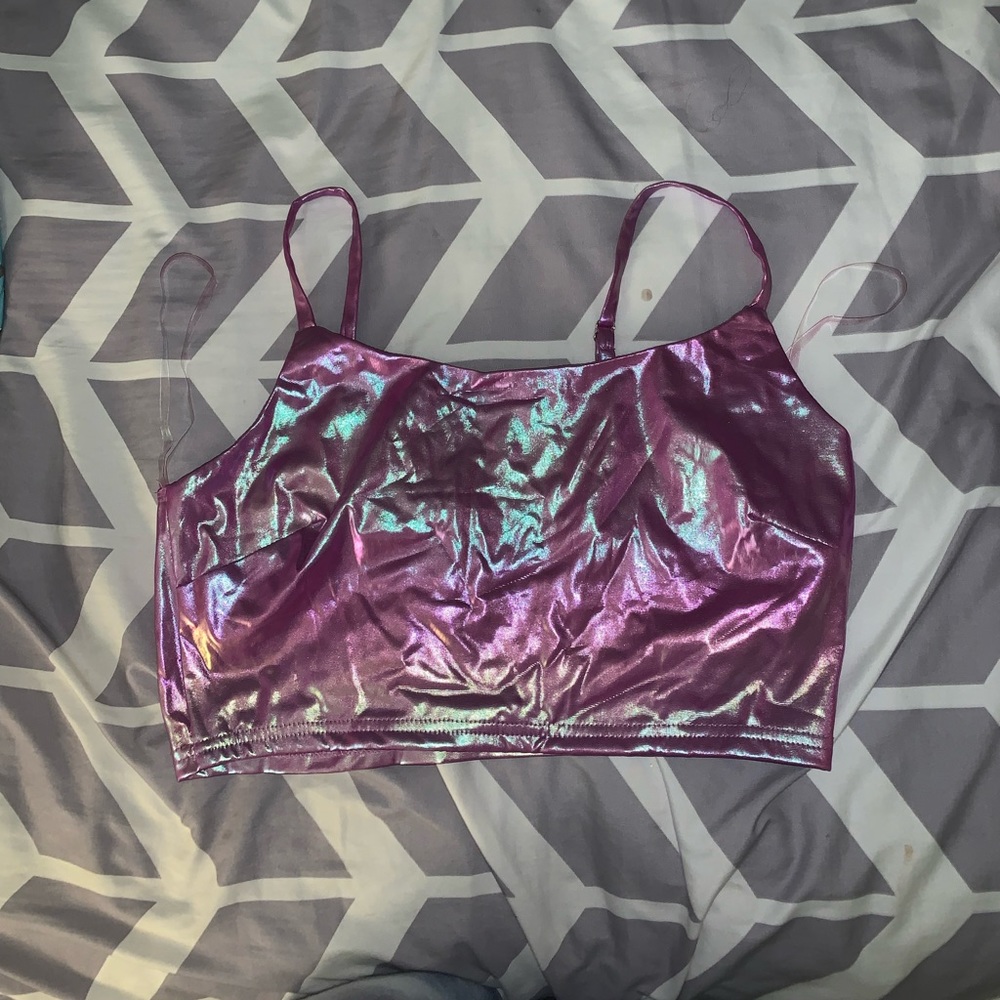 Windsor Holographic Cropped Tank Top